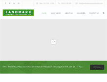 Tablet Screenshot of landmarkconstructionltd.co.uk